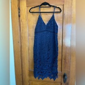 ASTR navy blue cocktail dress